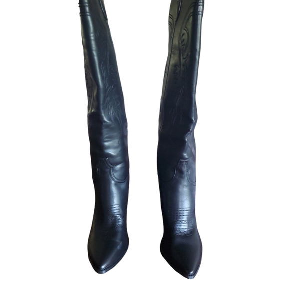 ISMO Black Tall Chunky Boot (SZ11) - Picture 4 of 11